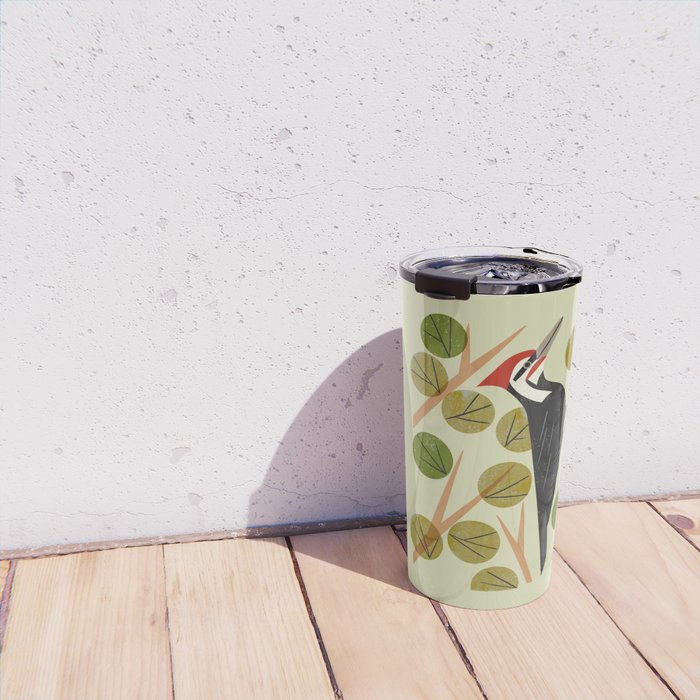 Woodpecker In Aspen Tree Travel Mug Gallery Image 4