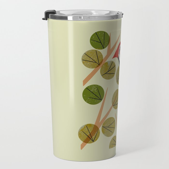 Woodpecker In Aspen Tree Travel Mug Gallery Image 3