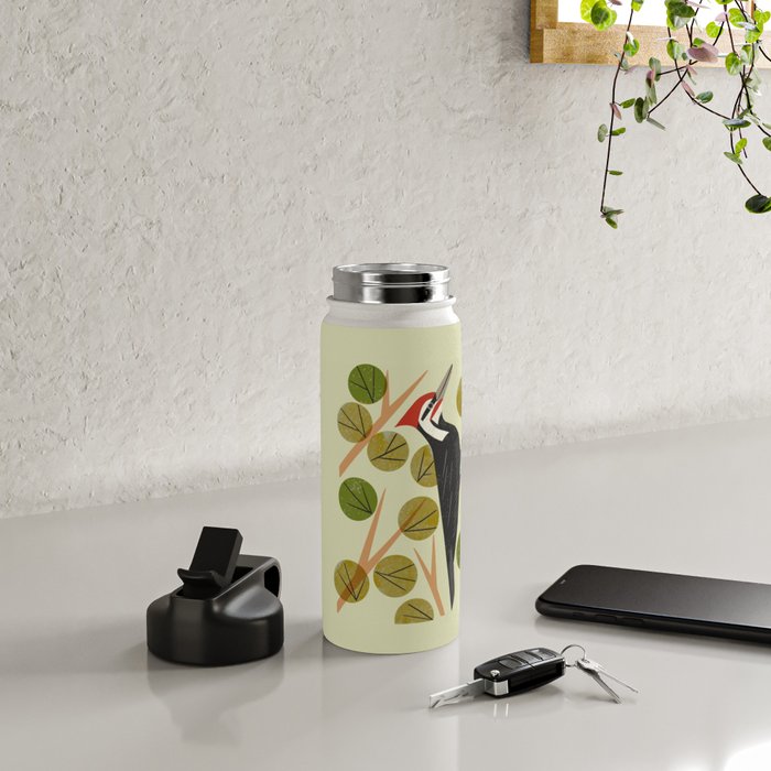 Woodpecker In Aspen Tree Water Bottle Gallery Image 4