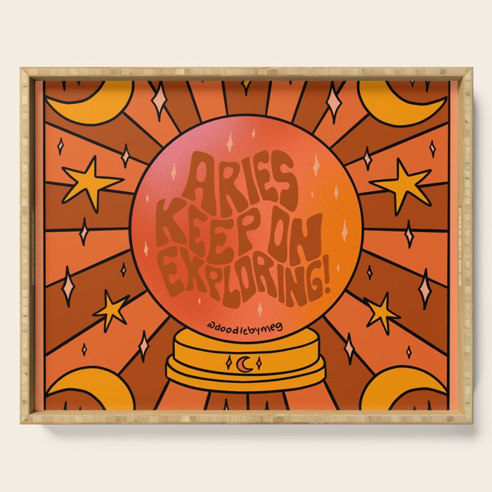 Aries Crystal Ball Serving Tray Gallery Image 1