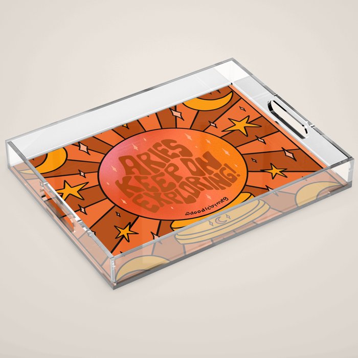 Aries Crystal Ball Acrylic Tray Gallery Image 1