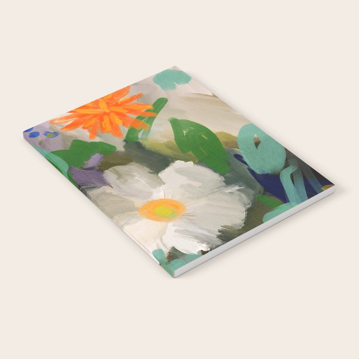 floral spring abstract painting Notebook Gallery Image 2