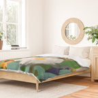 floral spring abstract painting Duvet Cover Gallery Image 2