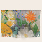 floral spring abstract painting Wall Hanging Gallery Image 1