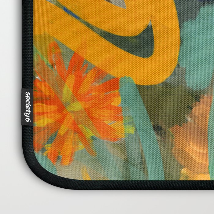 floral spring abstract painting Laptop Sleeve Gallery Image 3