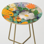 floral spring abstract painting Side Table Gallery Image 2