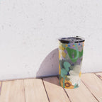 floral spring abstract painting Travel Mug Gallery Image 4