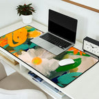 floral spring abstract painting Desk Mat Gallery Image 2