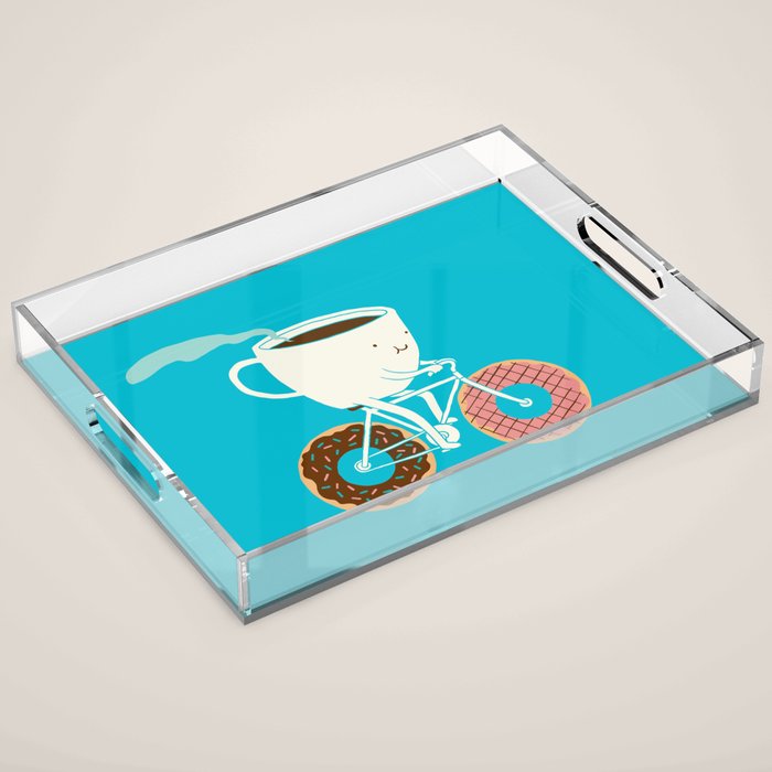 Coffee and Donuts Acrylic Tray Gallery Image 1