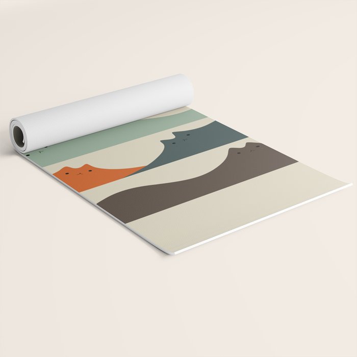 Cat Landscape 141 Yoga Mat Gallery Image 2