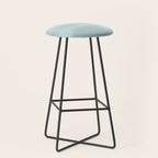Aqua Blue Horizon Minimalist Abstract Seascape Stool Gallery Image 1