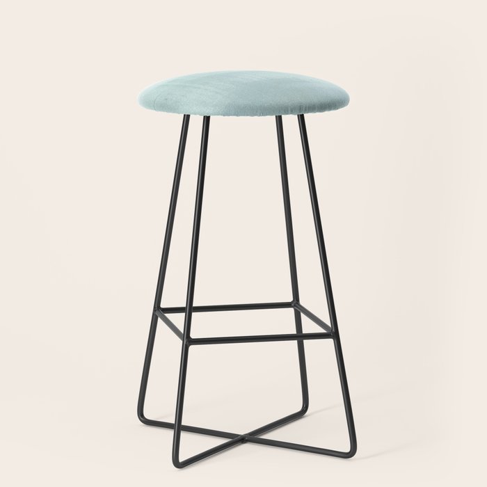 Aqua Blue Horizon Minimalist Abstract Seascape Stool Gallery Image 1