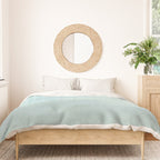 Aqua Blue Horizon Minimalist Abstract Seascape Duvet Cover Gallery Image 3
