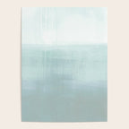Aqua Blue Horizon Minimalist Abstract Seascape Poster Gallery Image 4