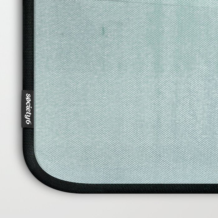 Aqua Blue Horizon Minimalist Abstract Seascape Laptop Sleeve Gallery Image 3