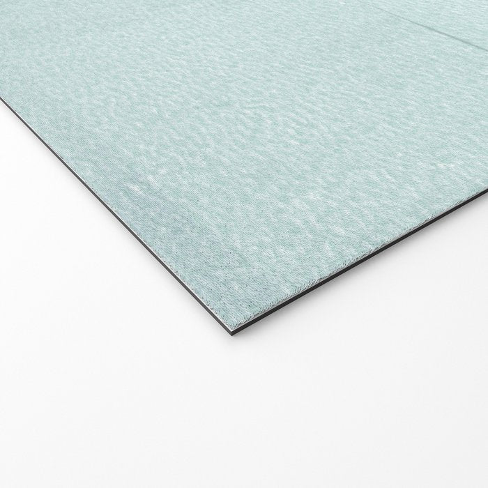 Aqua Blue Horizon Minimalist Abstract Seascape Welcome Mat Gallery Image 2