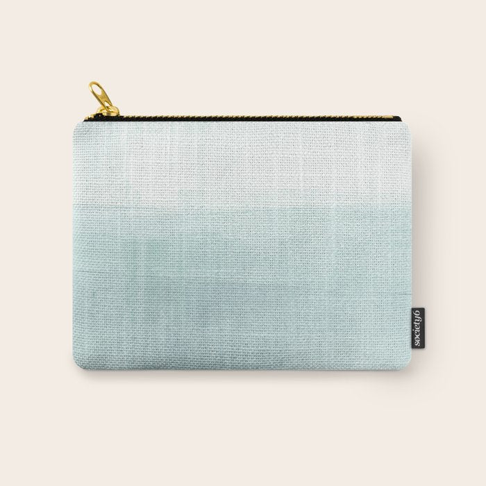 Aqua Blue Horizon Minimalist Abstract Seascape Carry All Pouch Gallery Image 1
