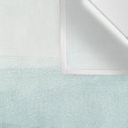 Aqua Blue Horizon Minimalist Abstract Seascape Wall Tapestry Gallery Image 3