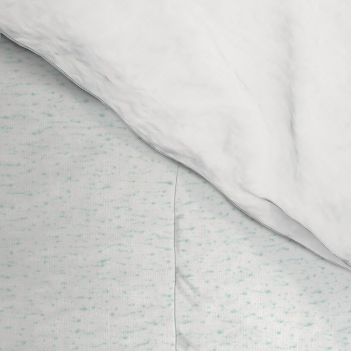Aqua Blue Horizon Minimalist Abstract Seascape Comforter Gallery Image 4