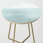 Aqua Blue Horizon Minimalist Abstract Seascape Side Table Gallery Image 2