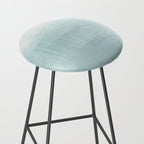 Aqua Blue Horizon Minimalist Abstract Seascape Stool Gallery Image 2