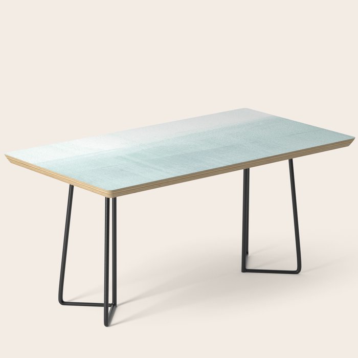 Aqua Blue Horizon Minimalist Abstract Seascape Coffee Table Gallery Image 1