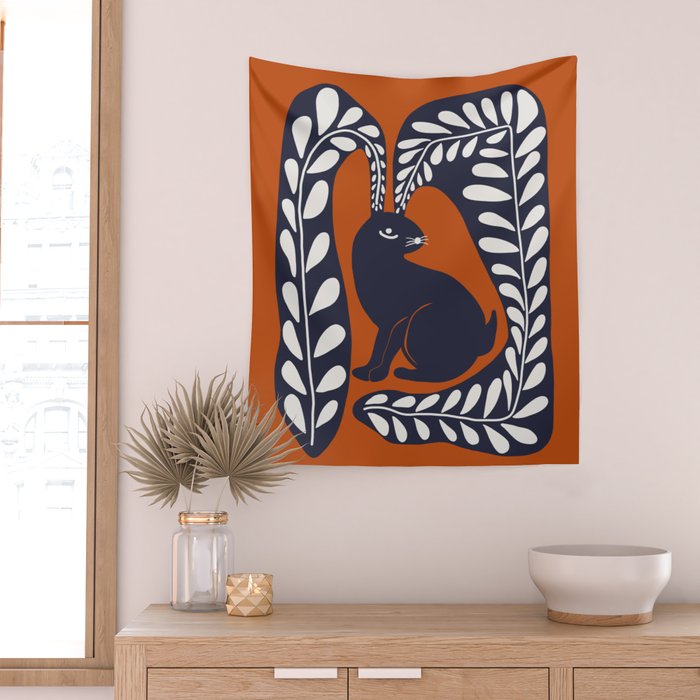 Bunny on the hill  Wall Tapestry Gallery Image 2