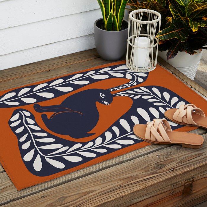 Bunny on the hill  Outdoor Rug Gallery Image 2