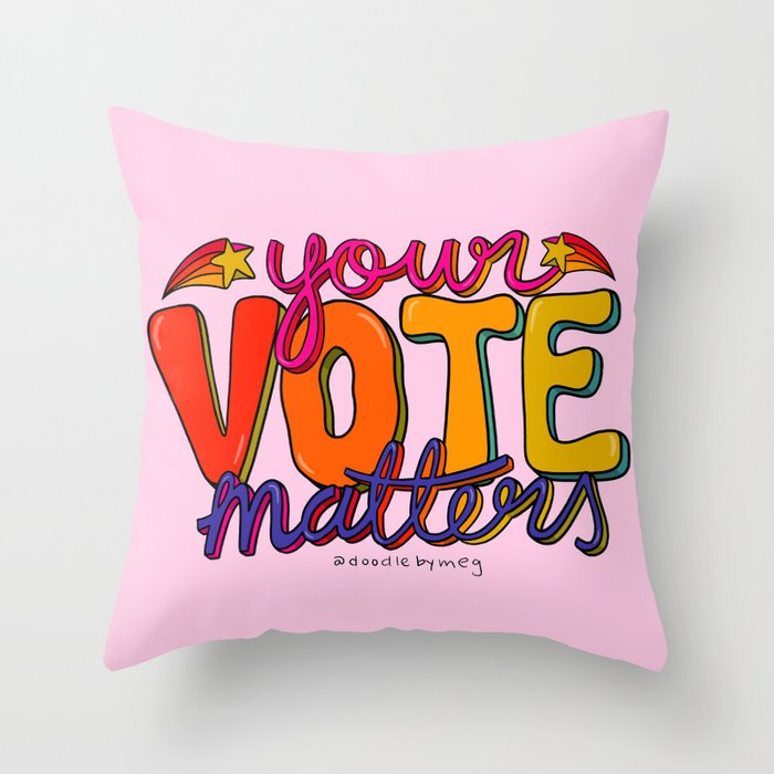 Your Vote Matters Throw Pillow Gallery Image 6