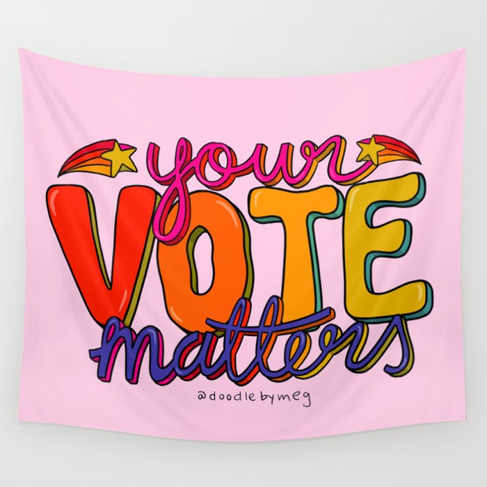 Your Vote Matters Wall Tapestry Gallery Image 1