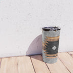 Urban Tribal Pattern No.6 - Aztec - Concrete and Wood Travel Mug Gallery Image 4