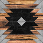 Urban Tribal Pattern No.6 - Aztec - Concrete and Wood Coffee Mug Gallery Image 2