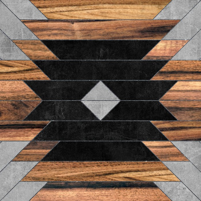 Urban Tribal Pattern No.6 - Aztec - Concrete and Wood Coffee Mug Gallery Image 2
