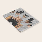 Urban Tribal Pattern No.6 - Aztec - Concrete and Wood Notebook Gallery Image 2