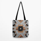 Urban Tribal Pattern No.6 - Aztec - Concrete and Wood Tote Bag Gallery Image 2