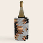 Urban Tribal Pattern No.6 - Aztec - Concrete and Wood Wine Chiller Gallery Image 3