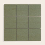 solid woven - sage Wood Wall Art Gallery Image 1
