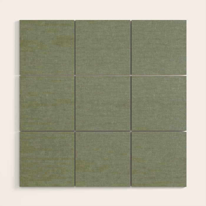 solid woven - sage Wood Wall Art Gallery Image 1