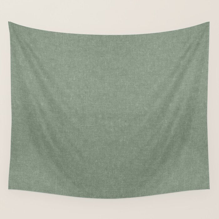 solid woven - sage Wall Tapestry Gallery Image 4