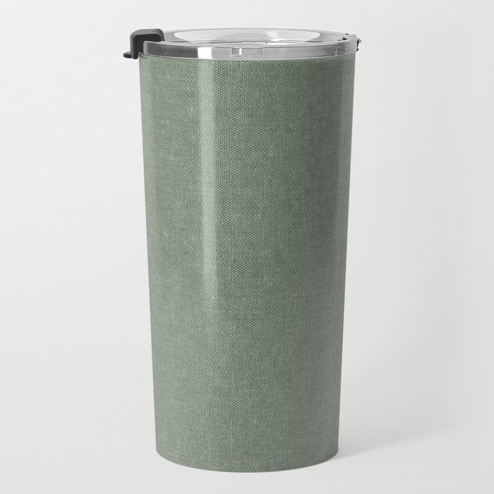 solid woven - sage Travel Mug Gallery Image 3