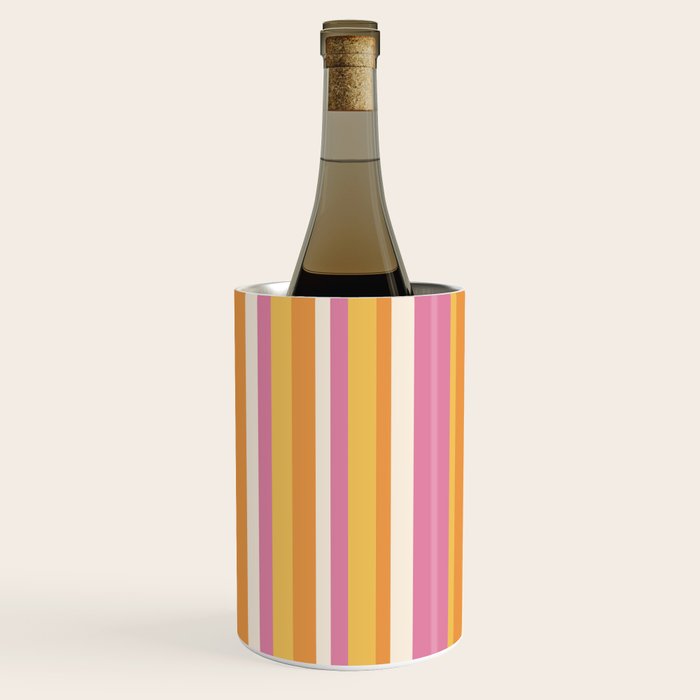 Classic Stripes XXV - Pink Orange Yellow Wine Chiller Gallery Image 1