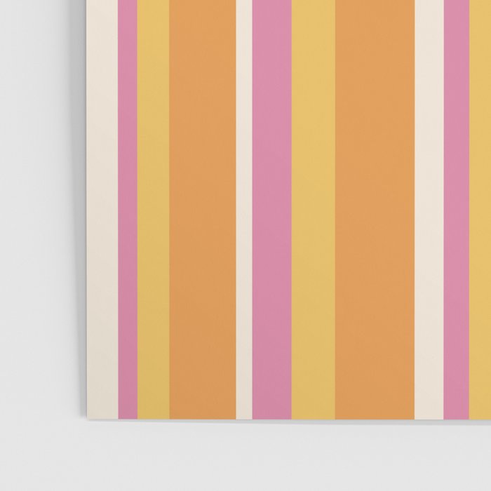 Classic Stripes XXV - Pink Orange Yellow Poster Gallery Image 3