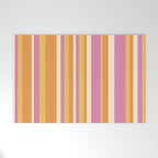 Classic Stripes XXV - Pink Orange Yellow Welcome Mat Gallery Image 1