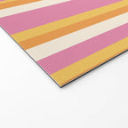 Classic Stripes XXV - Pink Orange Yellow Welcome Mat Gallery Image 2
