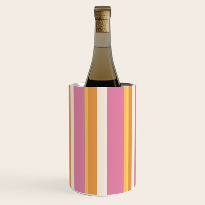 Classic Stripes XXV - Pink Orange Yellow Wine Chiller Gallery Image 3