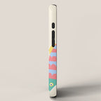  Catch of the Day - Playful Retro Sardine in fun stripes and dots iPhone Case Gallery Image 2