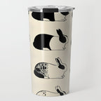 Studies of heredity in rabbits- William E.Castle - 1919 Cute Bunny Pattern Travel Mug Gallery Image 1