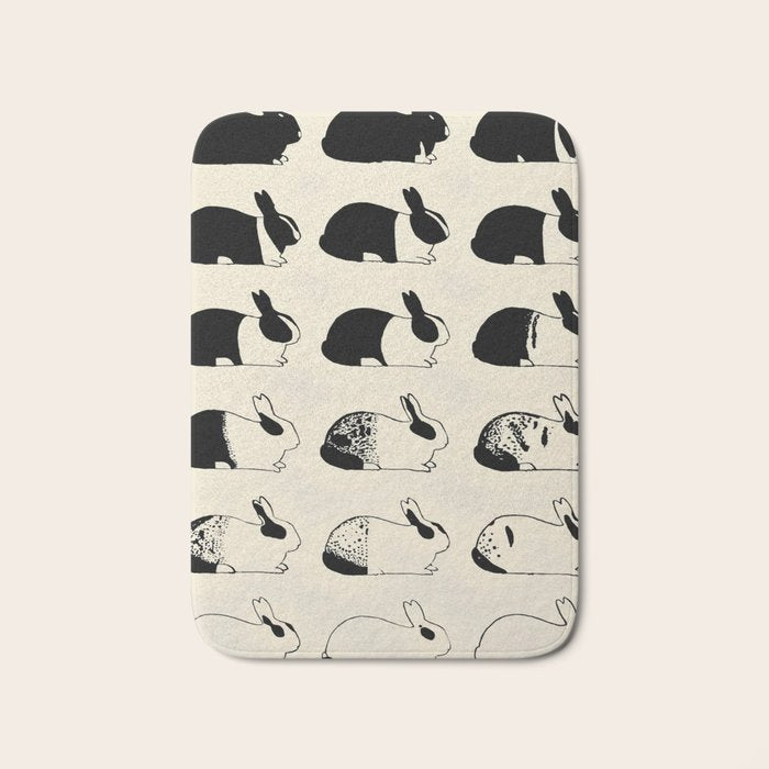 Studies of heredity in rabbits- William E.Castle - 1919 Cute Bunny Pattern Bath Mat Gallery Image 1