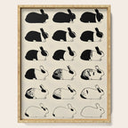 Studies of heredity in rabbits- William E.Castle - 1919 Cute Bunny Pattern Serving Tray Gallery Image 1