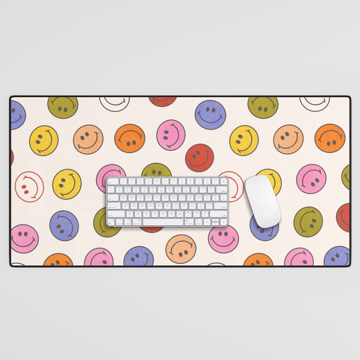 Many Happy Smileys Desk Mat Gallery Image 1